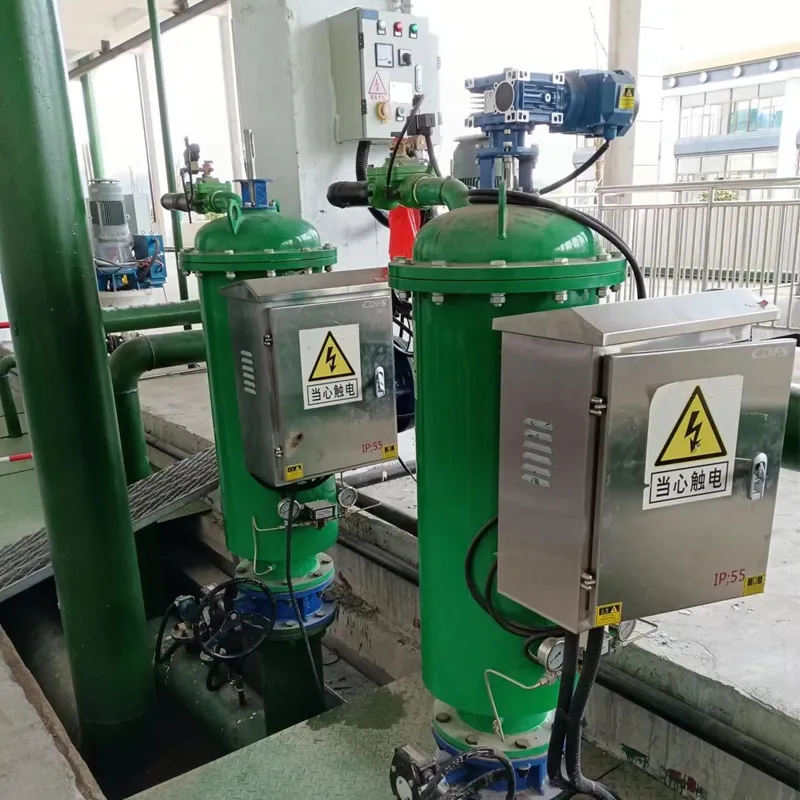 Filtração de água de resfriamento do edifício