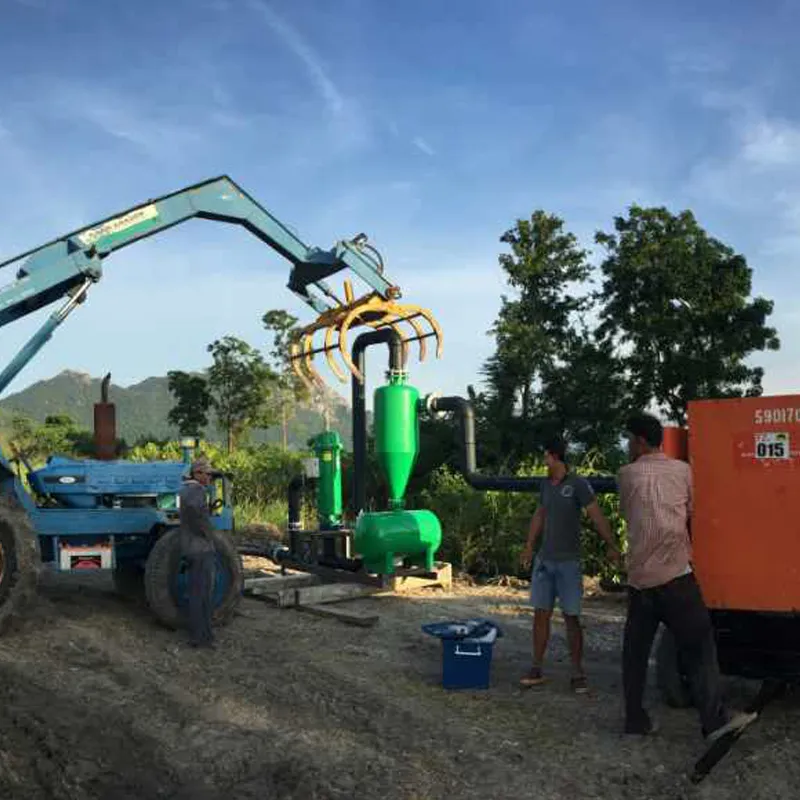 Projeto de água de poço na Tailândia para irrigação de flores